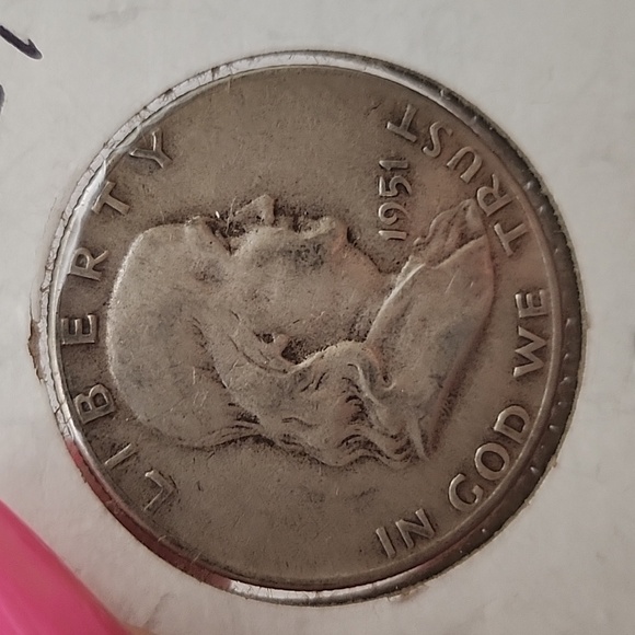 1951 Franklin Half Dollar - Picture 2 of 6